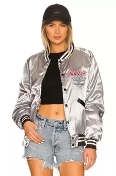 Куртка The Laundry Room Coors Light Official Nylon Bomber, серебряный