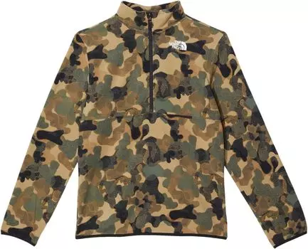 Куртка The North Face Glacier 1/4 Zip Pullover, цвет Utility Brown Camo Texture Small Print