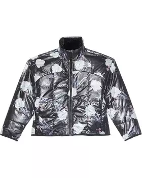 Куртка The North Face Kids Reversible Shasta Full Zip Jacket, цвет TNF Black Winter Flowers Print/Foil