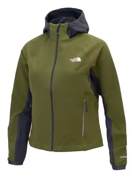 Куртка The North Face W AO SOFTSHELL HOODIE, зеленый