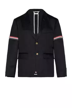 Куртка Thom Browne Unconstructed GG Armband, темно-синий