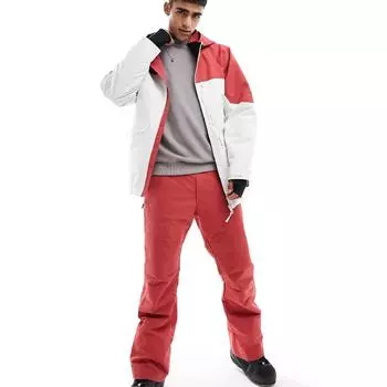 Куртка Threadbare Co-ord Colour Block Ski, красный/белый