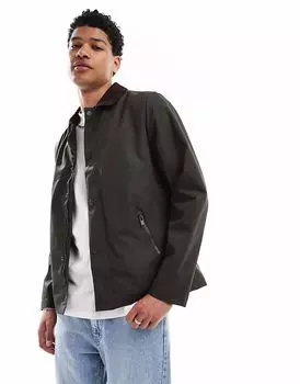 Куртка Threadbare с водонепроницаемым вельветовым воротником цвета хаки