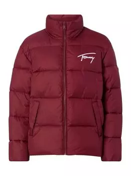 Куртка tjw фирменный современный пуховик Tommy Jeans, красный