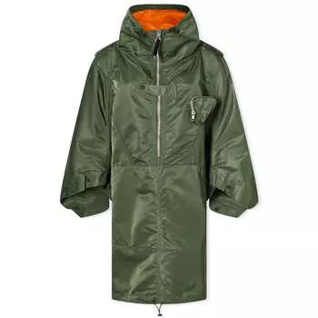 Куртка Toga Nylon Twill Poncho, хаки