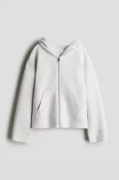 Куртка-Толстовка оверсайз из акваланга H&M, серый