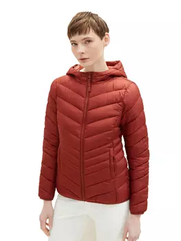 Куртка Tom Tailor bergangs Stepp Jacke mit Kapuze Puffer Basic, коричневый