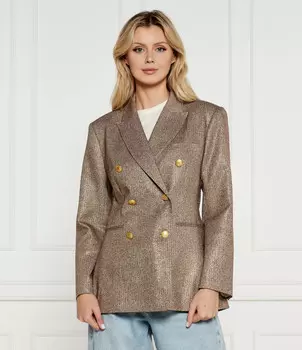 Куртка Tommy Hilfiger elegante LUREX Loose fit, коричневый