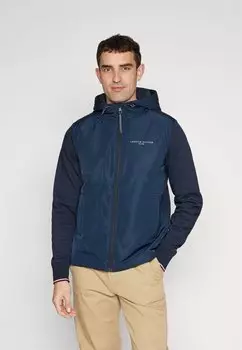 Куртка Tommy Hilfiger MIX MEDIA HOODED ZIP THRU, цвет desert sky