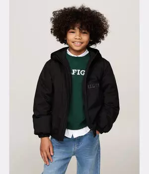 Куртка Tommy Hilfiger Relaxed Fit, черный