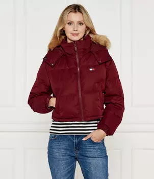 Куртка Tommy Jeans ALASKA Cropped Fit, бордо