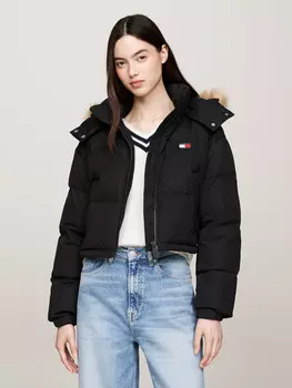 Куртка Tommy Jeans ALASKA Cropped Fit, темно-синий