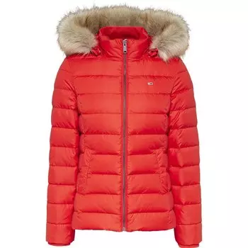 Куртка Tommy Jeans Basic Hooded Down, красный
