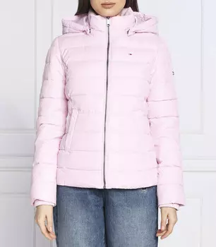 Куртка Tommy Jeans basic regular fit, пудрово-розовый