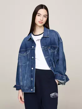 Куртка Tommy Jeans daisy Oversize fit, темно-синий