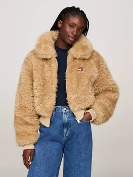 Куртка Tommy Jeans Loose fit, бежевый