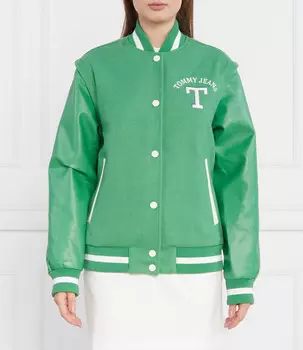 Куртка Tommy Jeans Regular Fit, зеленый
