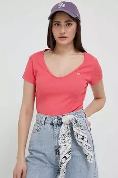 Куртка Tommy Jeans, розовый