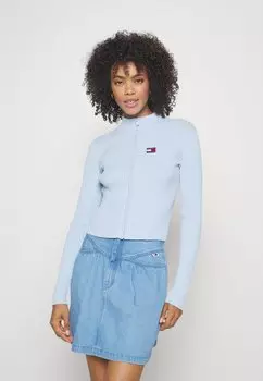 Куртка Tommy Jeans ZIP THRU BADGE, цвет breezy blue