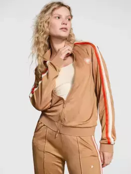 Куртка Track Star на молнии во всю длину Pink, цвет Toffee