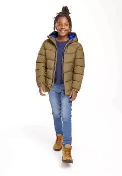 Куртка Transition HOODED PUFFER MINOTI, цвет tan royal blue