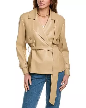 Куртка-тренч Anne Klein с поясом, бежевый