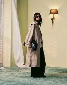 Куртка-тренч midaxi с отложным воротником бежевого цвета & Other Stories