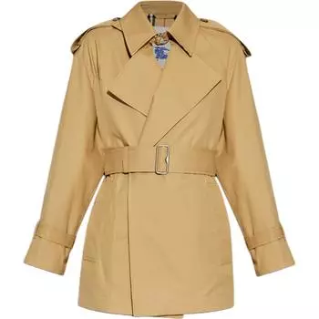 Куртка-тренч с поясом Burberry, бежевый