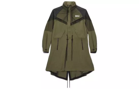 Куртка-тренч X Sacai Nike, зеленый