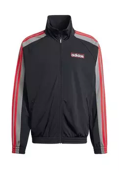 Куртка тренировочная Adibreak adidas Originals, черная/серая четверка/лучше алая