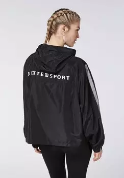 Куртка тренировочная Mit Rucksack Funktion JETTE SPORT, насыщенный черный