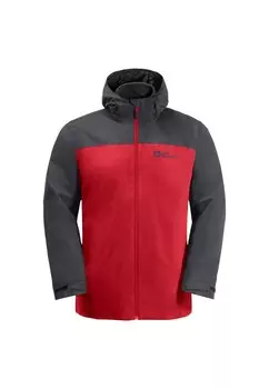 Куртка тренировочная TAUBENBERG 3IN1 Jack Wolfskin, цвет adrenaline red