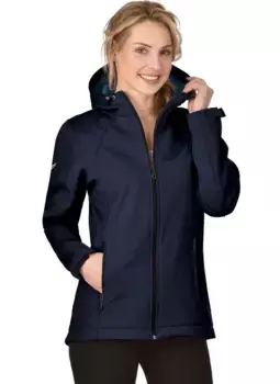 Куртка Trigema Softshell "Приталенная куртка TRIGEMA Softshell с капюшоном" (1 шт.), цвет морской волны