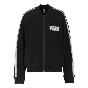 Куртка трикотажные на молнии Onitsuka Tiger, черный