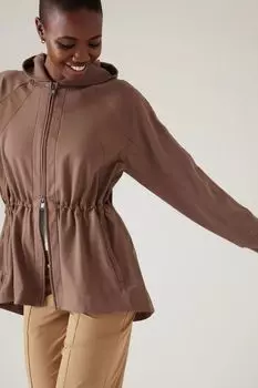 Куртка Триумф с капюшоном Athleta, бежевый