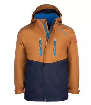 Куртка Trollkids 3in1 Jacke Bryggen, цвет Bronze/Marineblau