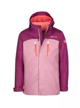 Куртка Trollkids 3in1 Jacke Bryggen, цвет Orchidee/Maulbeere