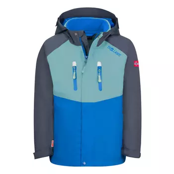 Куртка Trollkids 3in1 Jacke Bryggen, цвет Trkis/Dunkelblau/Kobaltblau
