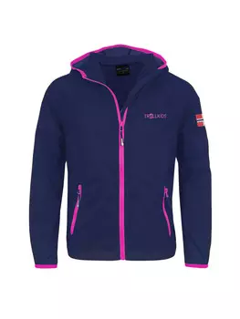 Куртка Trollkids Fjell, цвет navy/pink