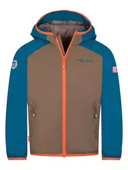 Куртка Trollkids Halsafjord, цвет braun/blau