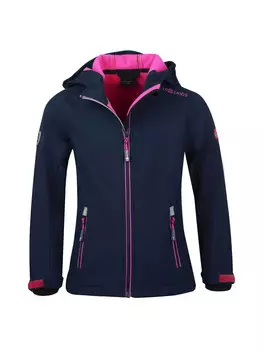 Куртка Trollkids Trollfjord, цвет navy/pink