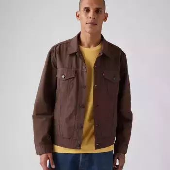 Куртка Trucker из хлопка и льна Levi's, цвет Big Shopping Bag - Brown