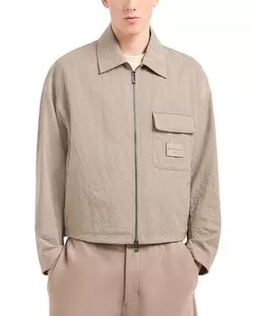 Куртка Trucker из нейлона Regular Fit Emporio Armani, коричневый/бежевый