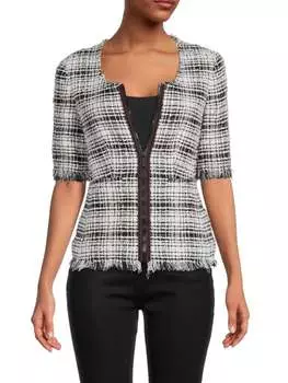 Куртка Твидовая Sonia Rykiel на молнии, белый