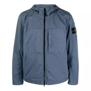 Куртка twill stretch tc hooded jacket 'dark blue' Stone Island, синий