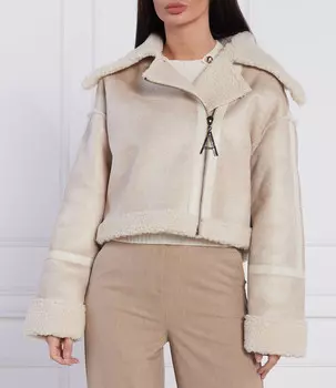 Куртка Twinset Actitude regular fit, бежевый