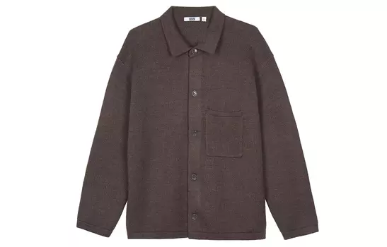 Куртка U Collection FW23 U Collection унисекс цвета умбры UNIQLO, Umber