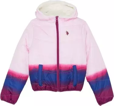 Куртка U.S. POLO ASSN. Dip-Dye Jacket, цвет Pink Combo
