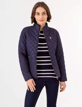 Куртка U.S. Polo Assn.Quilted Side Knit, темно-синий