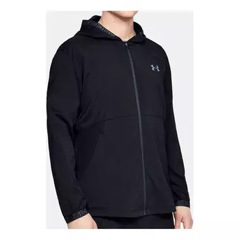 Куртка ua vanish woven training sports jacket black Under Armour, черный